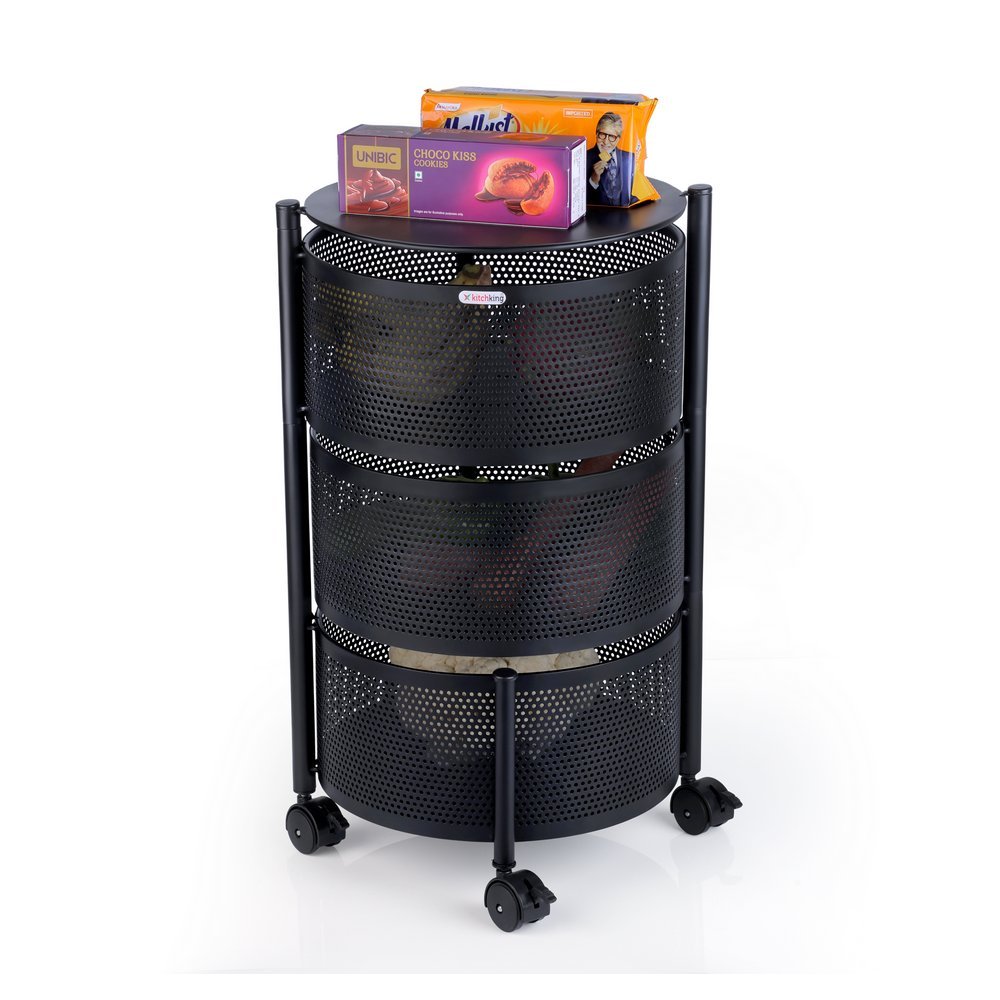 Rotating Trolley (Round) 3 Tier